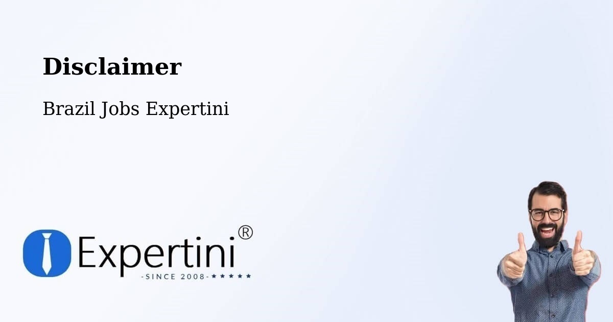 Disclaimer – Pimenta - Brazil Jobs Expertini